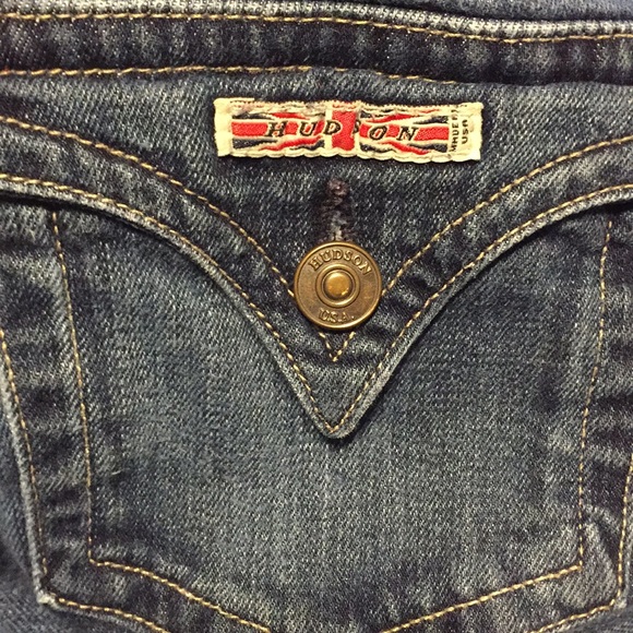 HUDSON Double Buttoned Boot Cut Jeans Size 28 - Picture 7 of 8